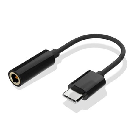 Adaptador Conector Tipo C para Jack 3,5 mm (Digital) COOL (Universal) Preto