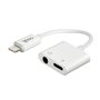 Adaptador de 3,5 mm com conector Bluetooth duplo + carga de relâmpago COOL