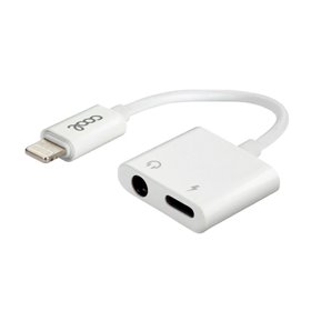 Adaptador de 3,5 mm com conector Bluetooth duplo + carga de relâmpago COOL