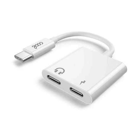 Adaptador Dual USB TYPE-C (Auscultadores + carregamento) Digital COOL