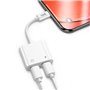 Adaptador Dual USB TYPE-C (Auscultadores + carregamento) Digital COOL