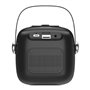 Alto-falante musical Bluetooth universal 6W COOL Mini Karaokê + Microfone Preto