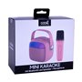 Alto-falante musical Bluetooth universal 6W COOL Mini Karaokê + Microfone Rosa