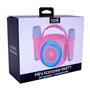 Alto-falante musical Bluetooth universal 6W COOL Mini Karaokê Party + 2 Microfones Rosa