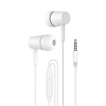 Auscultadores 3,5 mm COOL Bear Stereo com Microfone Branco