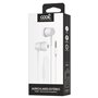 Auscultadores 3,5 mm COOL Bear Stereo com Microfone Branco