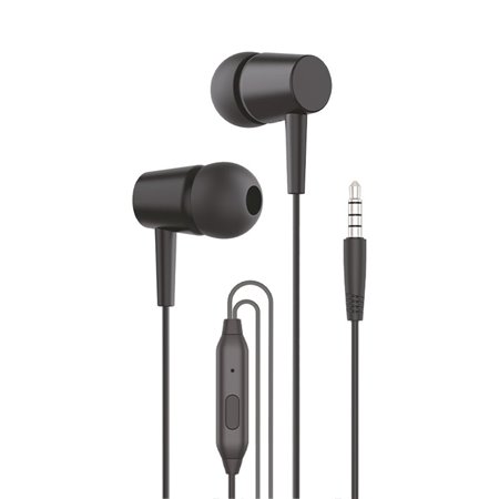 Auscultadores 3,5 mm COOL Bear Stereo com Microfone Preto