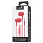 Auscultadores 3,5 mm COOL Bear Stereo com Microfone Vermelho