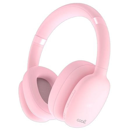 Auscultadores Estéreo Bluetooth COOL Roller Rosa