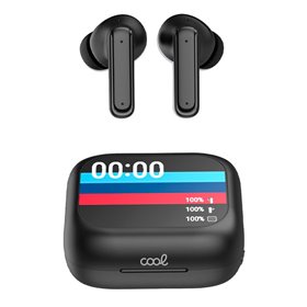 Auscultadores Estéreo Bluetooth Dual Pod COOL Ambient Preto