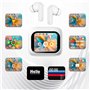 Auscultadores Estéreo Bluetooth Dual Pod COOL Ambient Preto