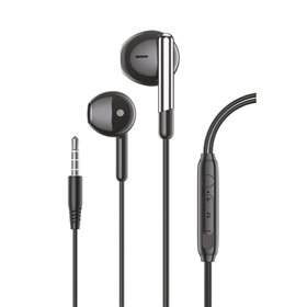 Auscultadores Estéreo COOL Care de 3,5 mm com Microfone Preto