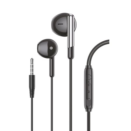 Auscultadores Estéreo COOL Care de 3,5 mm com Microfone Preto