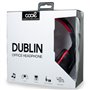 Auscultadores estéreo COOL Dublin Office com microfone (preto-vermelho)