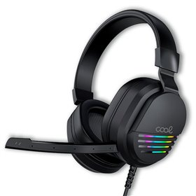 Auscultadores estéreo Gaming COOL Nitro RGB Lighting + Adapt. Áudio de 3,5 mm incluído