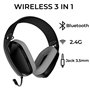 Auscultadores estéreo para PC / PS4 / PS5 Gaming Sem Fio COOL Newton 3 em 1 Preto