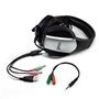 Auscultadores estéreo PC / PS4 / PS5 / Xbox Gaming COOL Bremen Lighting + Adapt. Áudio