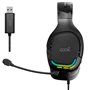 Auscultadores estéreo PC / PS4 / PS5 / Xbox Iluminação Gaming COOL Tuned Black USB 7.1