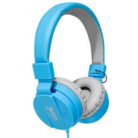 Auscultadores Jack COOL de 3,5 mm Toronto Fones de ouvido com micro azul