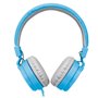 Auscultadores Jack COOL de 3,5 mm Toronto Fones de ouvido com micro azul