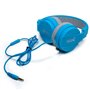 Auscultadores Jack COOL de 3,5 mm Toronto Fones de ouvido com micro azul
