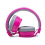 Auscultadores Jack COOL de 3,5 mm Toronto Fones de ouvido com micro rosa