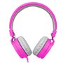 Auscultadores Jack COOL de 3,5 mm Toronto Fones de ouvido com micro rosa