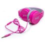 Auscultadores Jack COOL de 3,5 mm Toronto Fones de ouvido com micro rosa