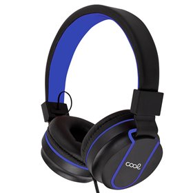 Auscultadores Jack COOL de 3,5 mm Toronto Preto-Azul