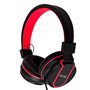 Auscultadores Jack COOL de 3,5 mm Toronto Preto-Vermelho