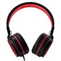 Auscultadores Jack COOL de 3,5 mm Toronto Preto-Vermelho