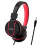 Auscultadores Jack COOL de 3,5 mm Toronto Preto-Vermelho