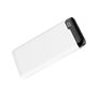 Banco de alimentação de bateria externa universal 10.000 mAh (2 x usb / 2.1A) COOL Slim Branco