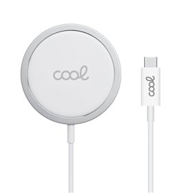Base carregador MAGNETIC Qi sem fio para smartphones COOL Branco