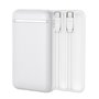 Bateria Externa Power Bank 5000 mAh COOL (2 Cabos: TYPE C / Lightning) Branco