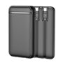Bateria Externa Power Bank 5000 mAh COOL (2 Cabos: TYPE C / Lightning) Preto