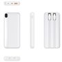 Bateria Externa Universal Power Bank 10.000 mAh (Tipo C / Lightning) COOL Grip Branco