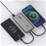 Bateria Externa Universal Power Bank 10.000 mAh PD 22,5W (2 conexões) Cinza