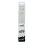 Cabo Jack 3,5 mm para Jack 3,5 mm COOL Áudio-Áudio Nylon Prata (1m)