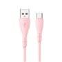 Cabo USB COOL Silicone Universal C Rosa (1 metro)