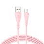 Cabo USB COOL Silicone Universal C Rosa (1 metro)