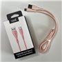 Cabo USB COOL Silicone Universal C Rosa (1 metro)