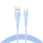 Cabo USB COOL Silicone Universal Tipo C Azul Céu (1 metro)