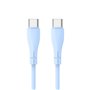 Cabo USB COOL Silicone Universal Tipo C para Tipo C Azul Céu (1 metro)