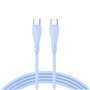 Cabo USB COOL Silicone Universal Tipo C para Tipo C Azul Céu (1 metro)