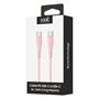 Cabo USB COOL Silicone Universal Tipo C para Tipo C Rosa (1 metro)