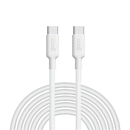 Cabo USB COOL Universal TYPE-C a TYPE-C (3 metros) Branco 3 Amp
