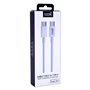 Cabo USB COOL Universal TYPE-C a TYPE-C (3 metros) Branco 3 Amp