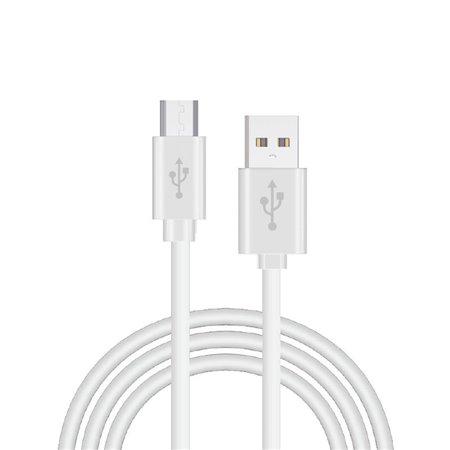 Cabo USB universal COOL compatível (Micro-Usb) 1,2 metros Branco 2,4 Amp