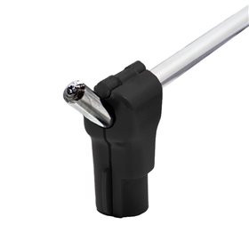 Cadeado anti-roubo de plástico preto (para gancho simple) 6 mm